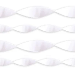 White Crepe Paper Streamer - 24M<Party Delights New