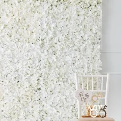 White Flower Wall Backdrop Tile - 63Cm X 45Cm<Party Delights Discount