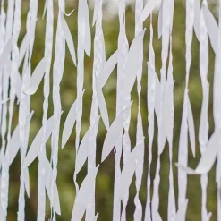 White Leaf Ribbon Backdrop<Party Delights Hot