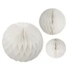Party Delights Hanging Decorations<White Paper Honeycomb Hanging Decorations (3Pk)