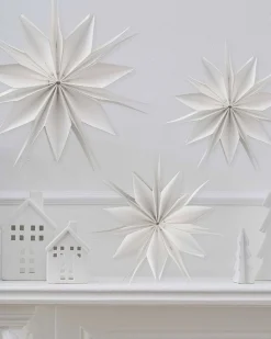 Party Delights Hanging Decorations<White Paper Stars Hanging Decorations (7Pk)