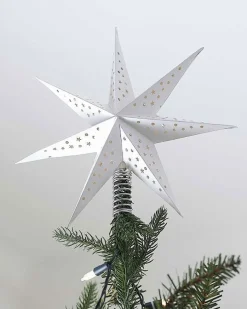 Party Delights Hanging Decorations<White Star Tree Topper