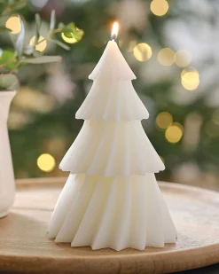 Party Delights Tableware<White Tree Shaped Candle