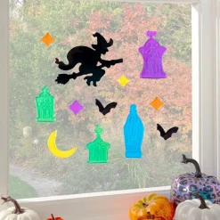 Party Delights Window & Door Decorations<Witch & Tombstone Gel Window Cling