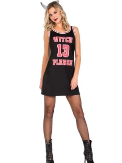 Women's Party Delights Women's<Witch Please Jersey - Adult Costume