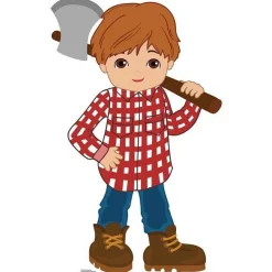 Woodcutter Little Red Riding Hood Fairy Tales Cardboard Cutout - 94Cm X 59Cm<Party Delights Hot