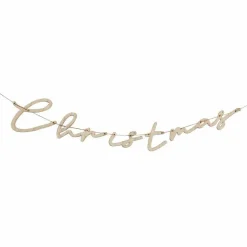 Party Delights Hanging Decorations<Wooden 'Christmas' Banner - 1.5M