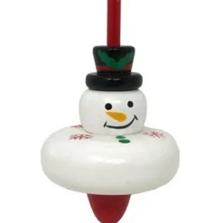 Party Delights Stocking Fillers<Wooden Christmas Spinning Top - 8Cm