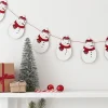 Party Delights Hanging Decorations<Wooden Snowman Garland - 2M
