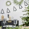 Wooden Tree Christmas Bunting Black - 2M<Party Delights Outlet