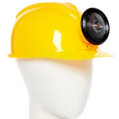 Yellow Construction Helmet With Light<Party Delights