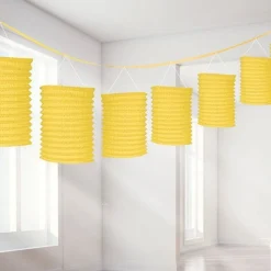 Yellow Paper Lantern Garland Decoration - 3.7M<Party Delights New