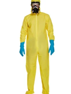 Men's Party Delights Men's<Yellow Protective Suit - Adult Costume