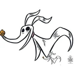 Party Delights Cut Outs & Scene Setters<Zero The Nightmare Before Christmas Cardboard Cutout - 133Cm X 96Cm