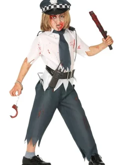 Kids' Party Delights Kids'<Zombie Police Boy - Child Costume