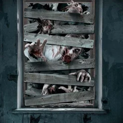 Party Delights Window & Door Decorations<Zombie Window Decoration - 80 X 120Cm